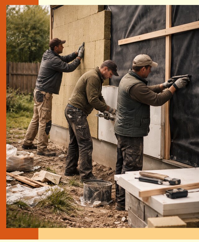Утепление дачного дома под ключ в Геленджике