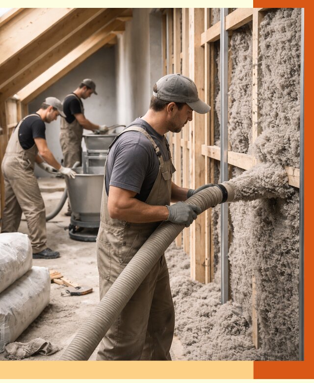 Утепление таунхауса эковатой в Геленджике от 2287 руб./м² — монтаж и задувка | ТепломастерГлн