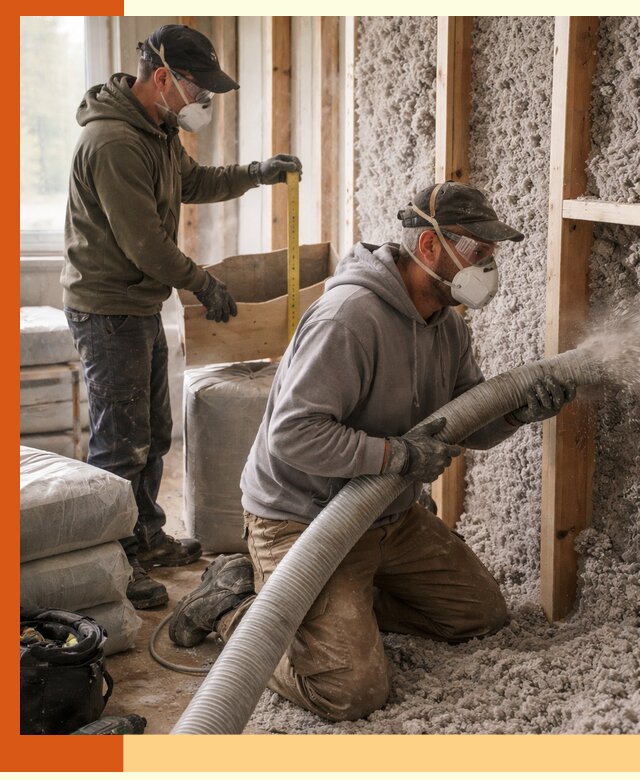 Утепление таунхауса эковатой в Геленджике для максимально теплых стен