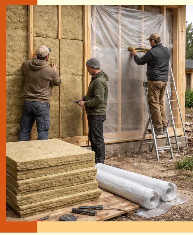 Утепление каркасного дома в Геленджике под ключ с гарантией качества