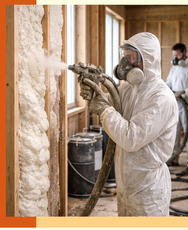 Утепление каркасного дома пенополиуретаном в Геленджике