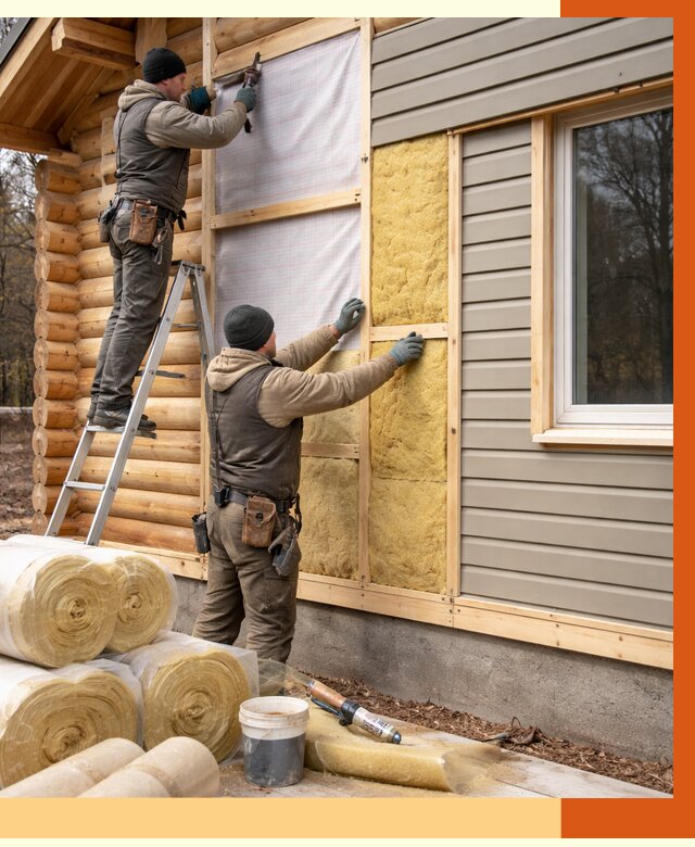 Утепление деревянного дома в Геленджике от 6444 руб./м2 — заказать работы | ТепломастерГлн