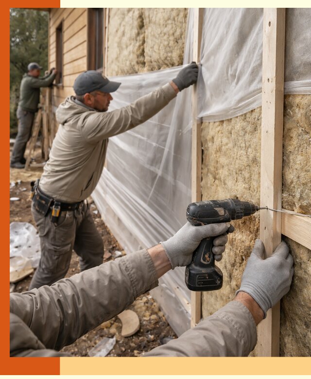 Утепление дома из бруса в Геленджике качественно и долговечно