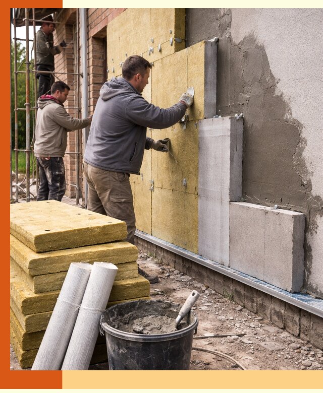 Утепление кирпичного дома под ключ в Геленджике