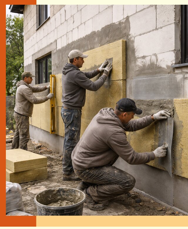 Утепление дома из газобетона в Геленджике качественно и долговечно