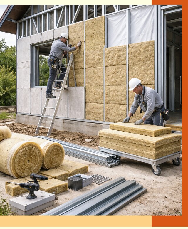 Утепление дома из ЛСТК в Геленджике от 5405 руб./м² — профессионально | ТепломастерГлн