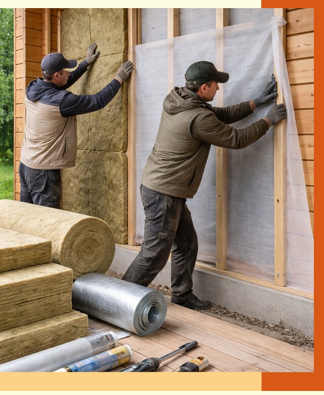 Утепление дома из двойного бруса в Геленджике от 4989 руб./м² — ТепломастерГлн под ключ