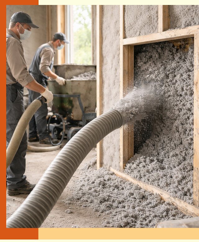 Утепление коттеджа эковатой в Геленджике с гарантией качества