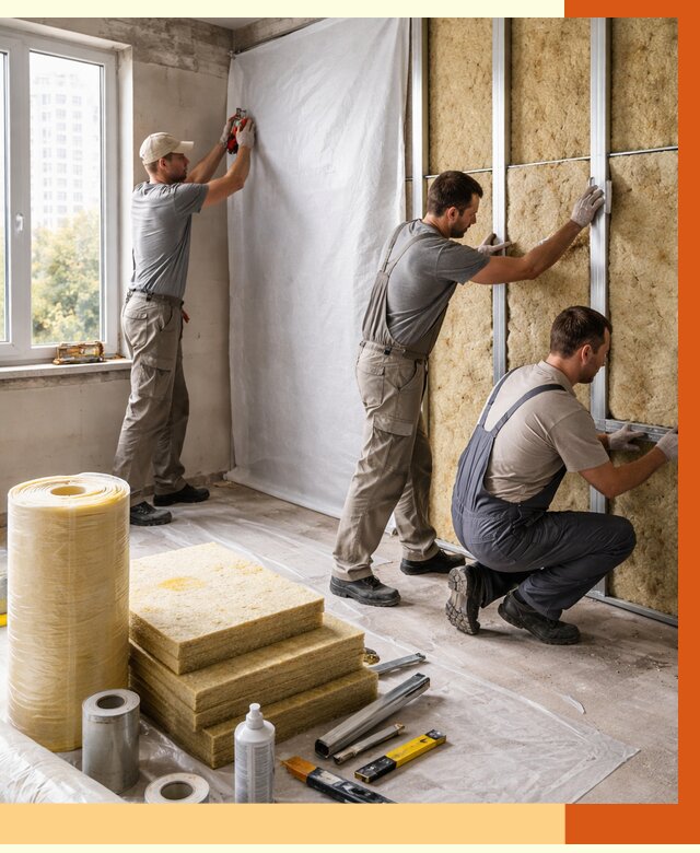 Утепление квартиры в Геленджике от 4677 руб/м2 — утеплить квартиру изнутри и снаружи | ТепломастерГлн