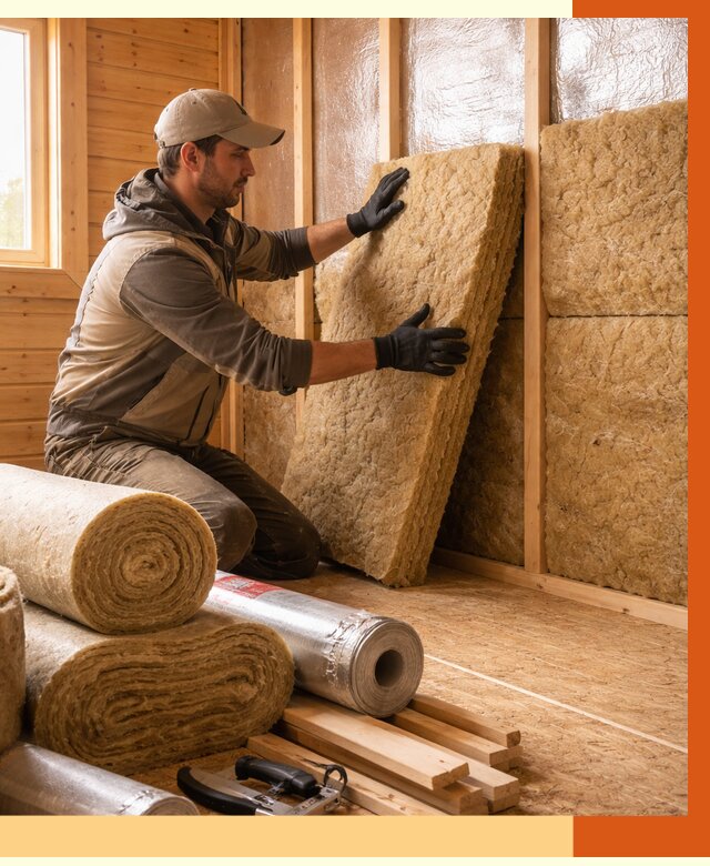 Утепление бани в Геленджике под ключ от 4677 руб./м2 — утеплить потолок, пол и стены | ТепломастерГлн