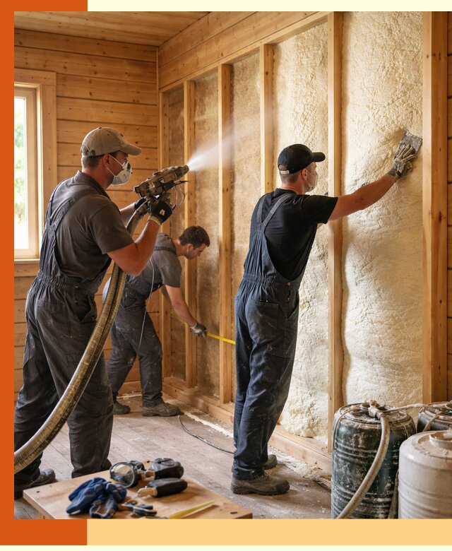 Утепление бани пенополиуретаном (ППУ) в Геленджике