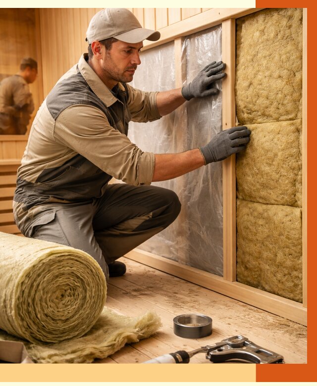 Утепление сауны изнутри в Геленджике от 6756 руб. за м2 | ППУ, под ключ — ТепломастерГлн