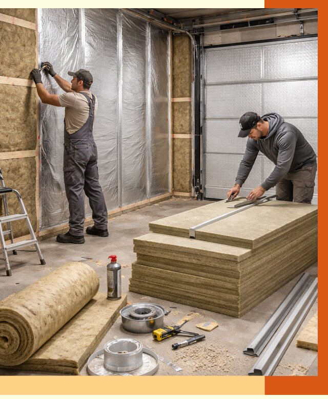 Утепление гаража в Геленджике от 4677 руб/м2 — комплексное утепление ворот и стен | ТепломастерГлн