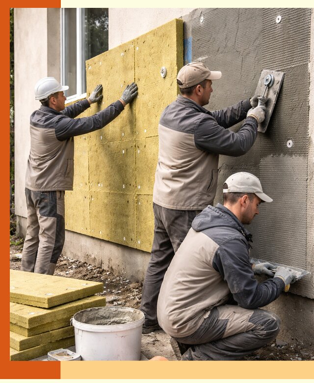 Утепление фасада под штукатурку в Геленджике — энергоэффективная технология