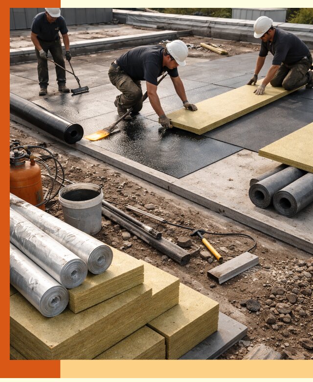 Утепление плоской крыши в Геленджике — надежная теплоизоляция и герметизация