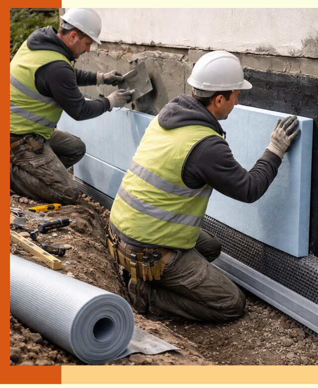 Утепление фундамента снаружи в Геленджике — профессиональная теплоизоляция