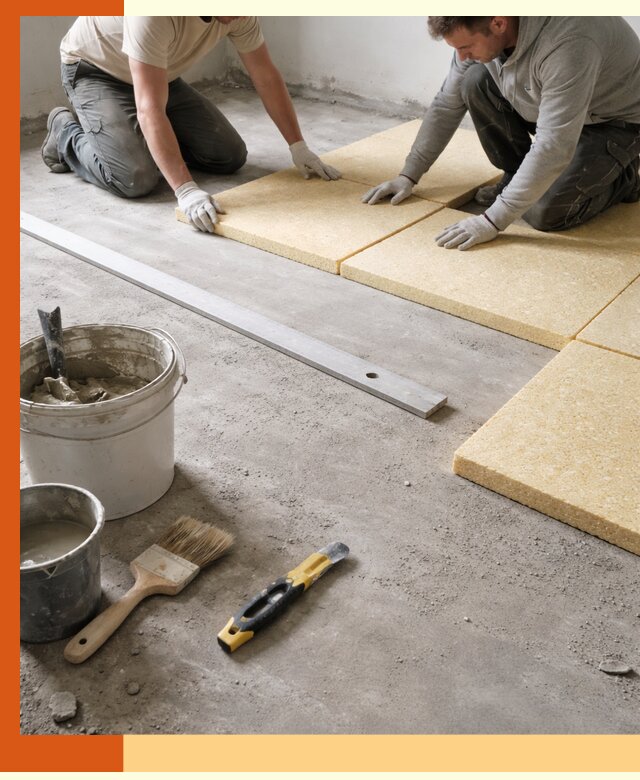 Утепление бетонного пола в Геленджике профессионально и недорого