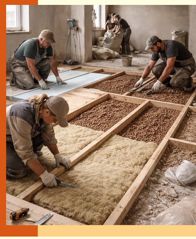 Утепление перекрытий жилых и промышленных зданий в Геленджике