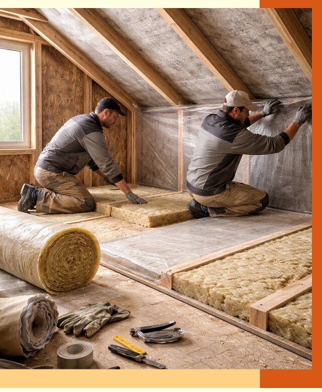 Утепление чердака в Геленджике от 7796 руб/м² — теплоизоляция и комплексное утепление под ключ | ТепломастерГлн