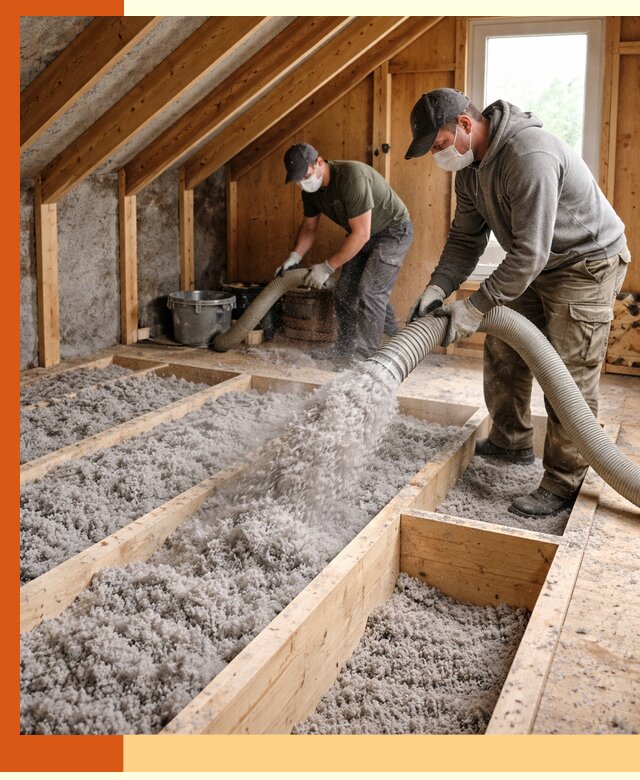 Утепление мансарды эковатой в Геленджике с гарантией качества