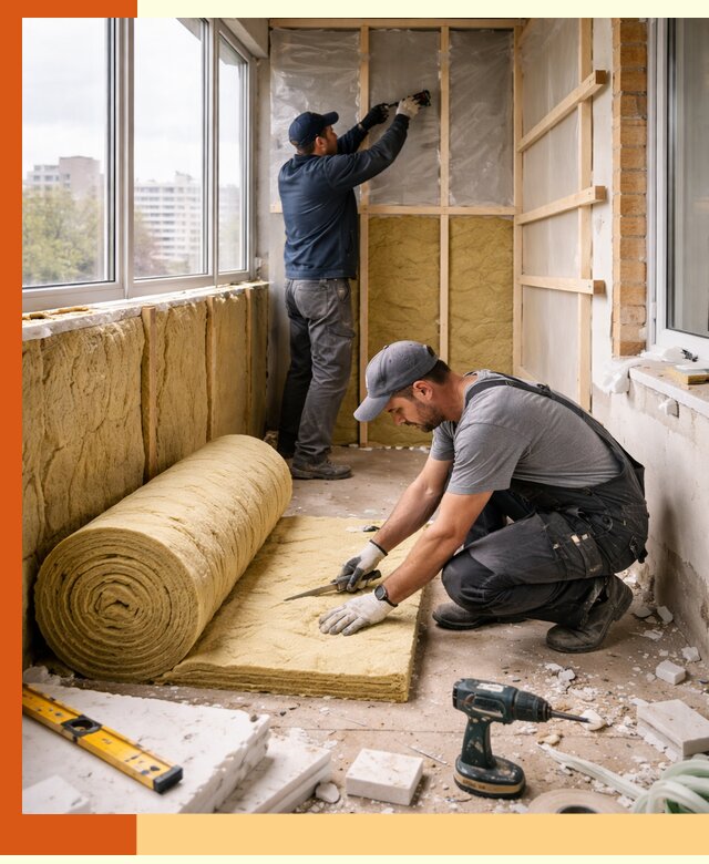 Утепление балкона под ключ в Геленджике качественно и быстро