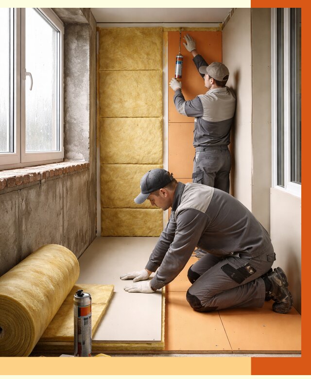 Утепление лоджии под ключ в Геленджике от 6756 руб/м2 — комплексное решение | ТепломастерГлн