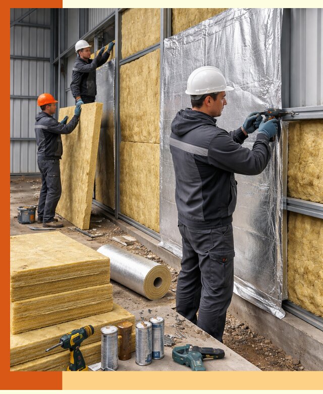 Утепление металлического ангара профессионально в Геленджике