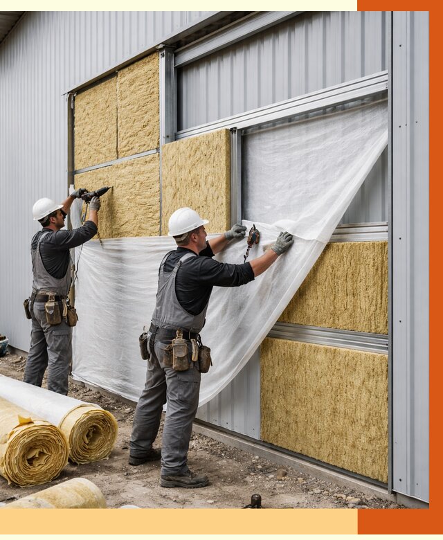 Утепление металлического склада в Геленджике от 4677 руб/м2 — комплексное утепление под ключ | ТепломастерГлн