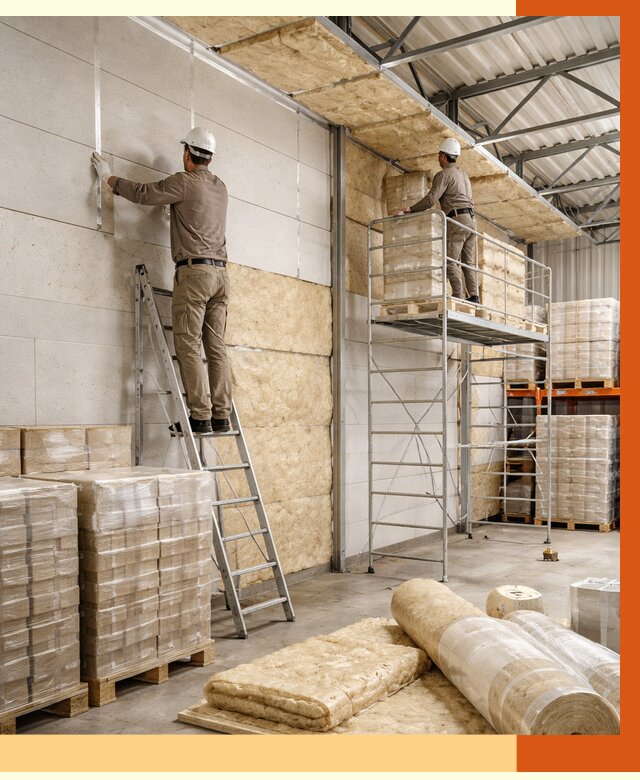 Утепление склада готовой продукции в Геленджике от 2027 руб./м2 — комплексно | ТепломастерГлн