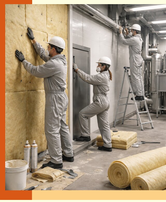 Утепление пищевого цеха под ключ в Геленджике