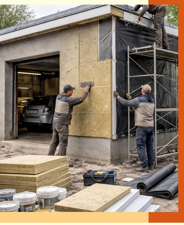 Утепление автосервиса в Геленджике ппу, пеноизоляция, от 15071 руб/м2 — ТепломастерГлн