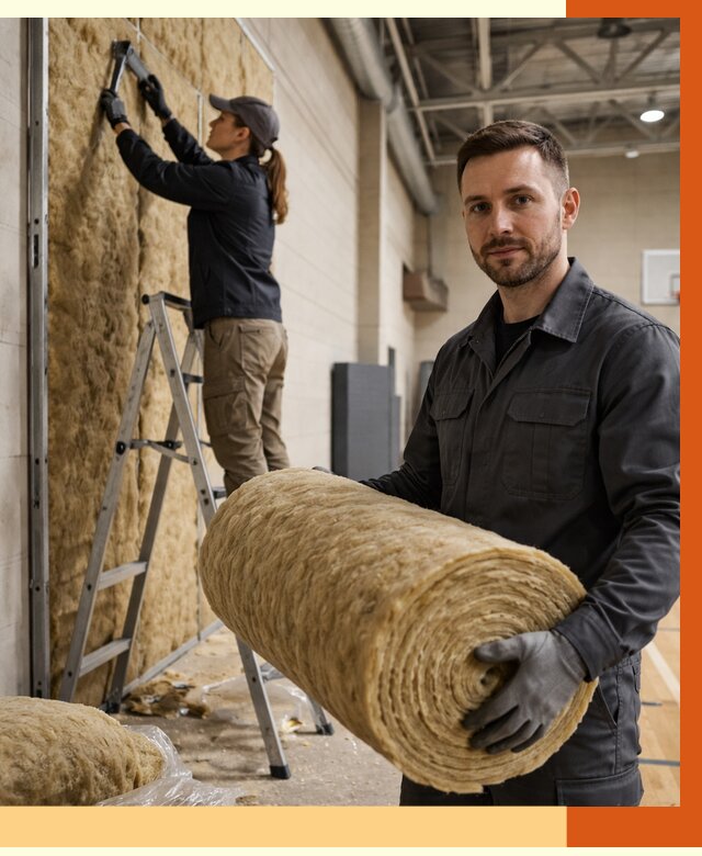 Утепление спортзала в Геленджике от 7796 руб/м2 — комплексное утепление под ключ | ТепломастерГлн