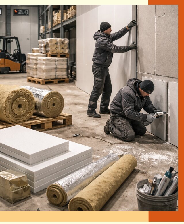 Утепление холодного склада в Геленджике от 8835 руб/м2 — комплексное под ключ | ТепломастерГлн