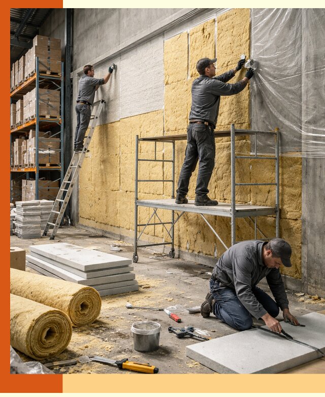 Утепление холодного склада под ключ в Геленджике