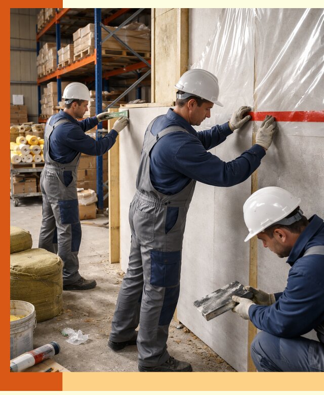 Утепление теплого склада под ключ в Геленджике