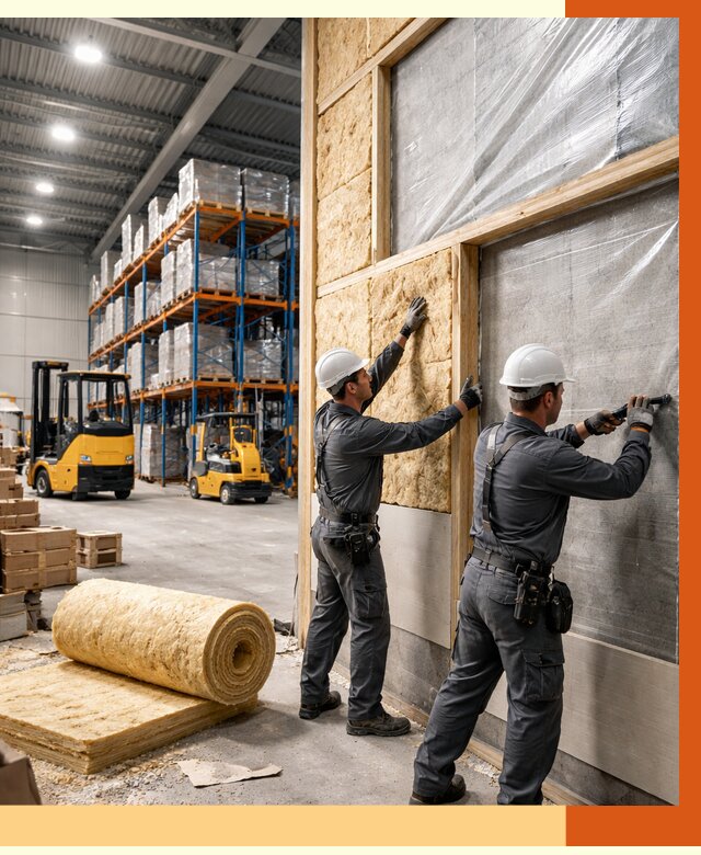 Утепление склада с техникой в Геленджике от 4365 руб./м2 — комплексно под ключ | ТепломастерГлн