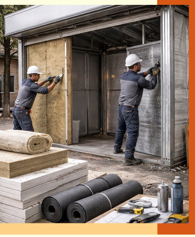 Утепление павильона шаурма в Геленджике под ключ от 1247 руб. за м² | ТепломастерГлн