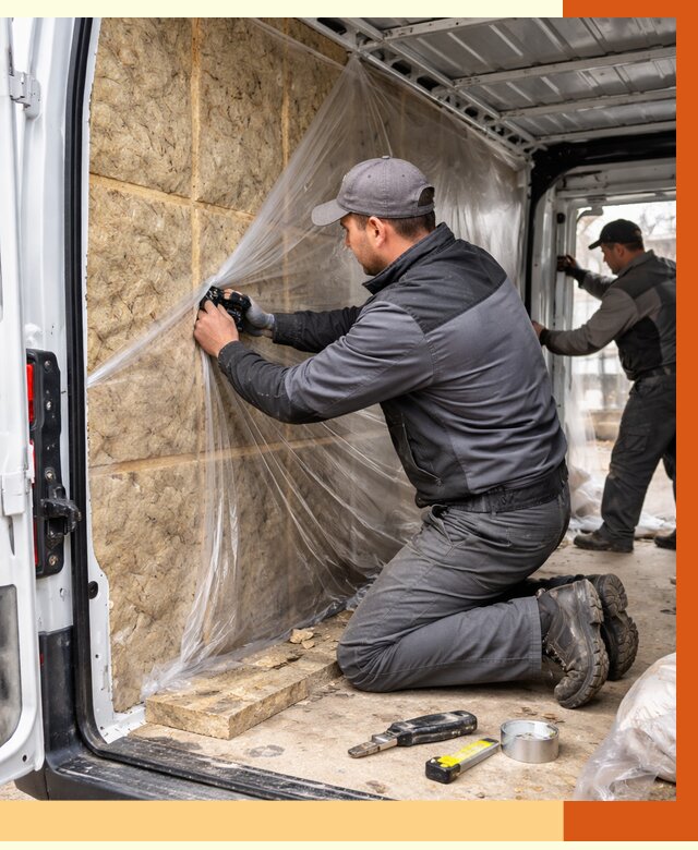 Утепление фургона в Геленджике от 17150 руб/м2 — утепление фургона ППУ и кузова | ТепломастерГлн