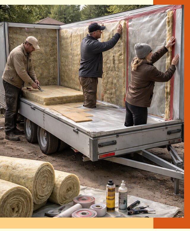 Утепление прицепа в Геленджике под ключ от 12993 руб. — комплекс от ТепломастерГлн