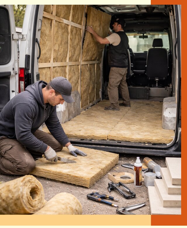 Утепление кемпера в Геленджике под ключ от 12473 руб. — профессионально | ТепломастерГлн