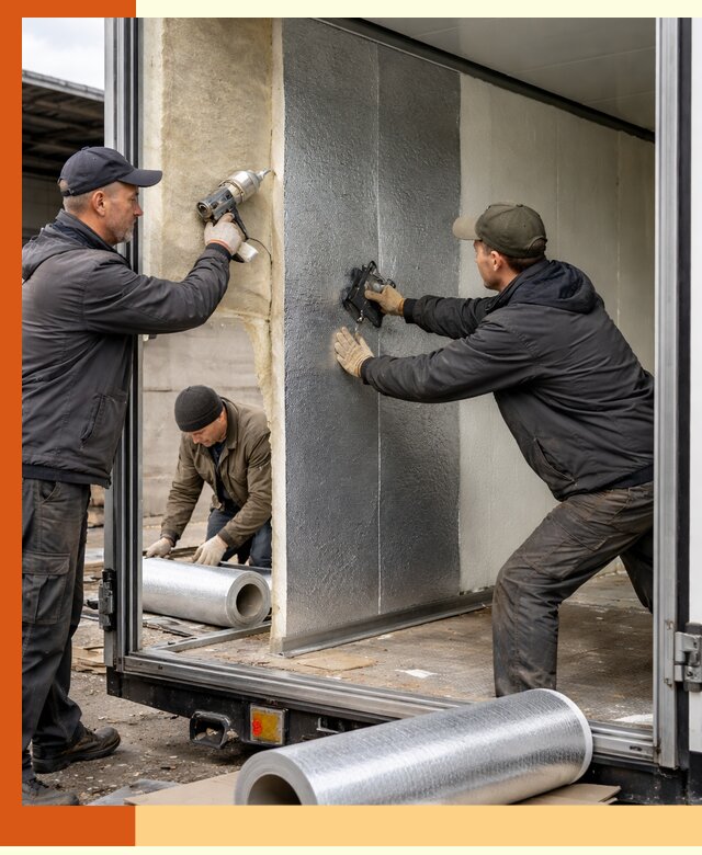 Утепление холодильного кузова в Геленджике — монтаж и теплоизоляция