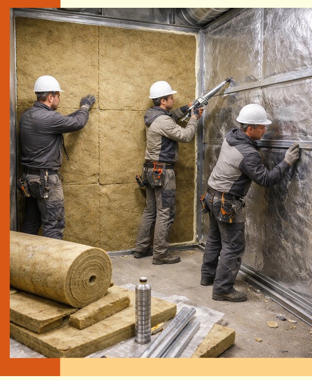 Утепление венткамеры в Геленджике — качественная теплоизоляция и шумопоглощение