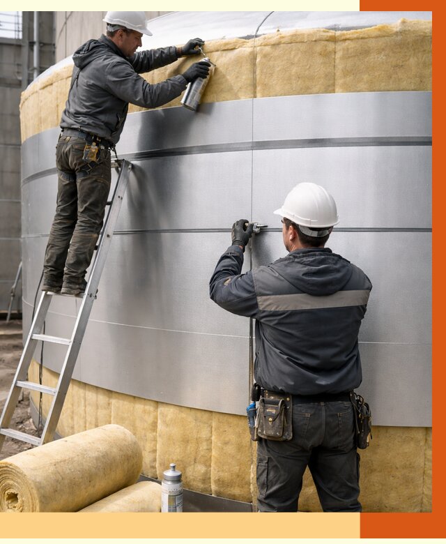 Утепление цистерны в Геленджике пенополиуретаном от 15071 руб. под ключ | ТепломастерГлн