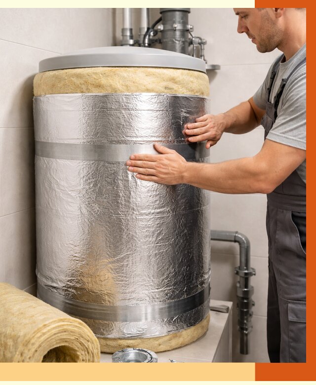 Утепление бойлера в Геленджике от 4677 руб. под ключ | Утепление ППУ | ТепломастерГлн