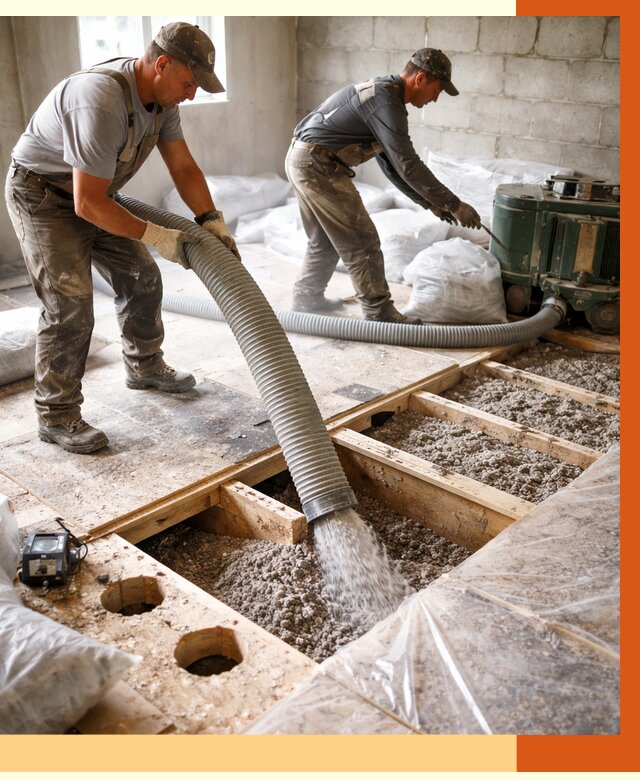 Заполнение пустот перекрытий в Геленджике от 4677 руб. под ключ | ТепломастерГлн