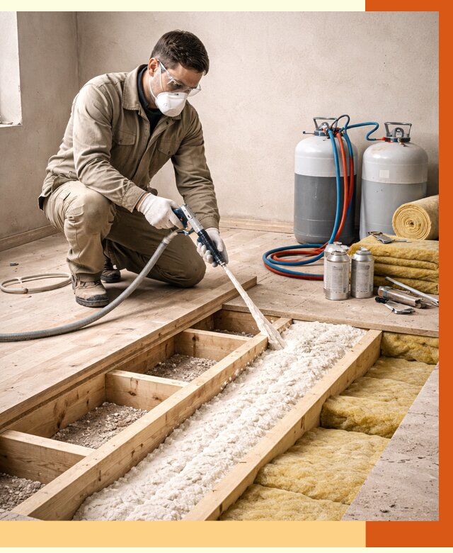 Заполнение полостей межэтажного перекрытия в Геленджике от 4365 руб. | ТепломастерГлн