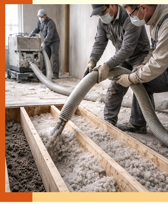 Заполнение полостей межэтажного перекрытия в Геленджике эффективно и герметично