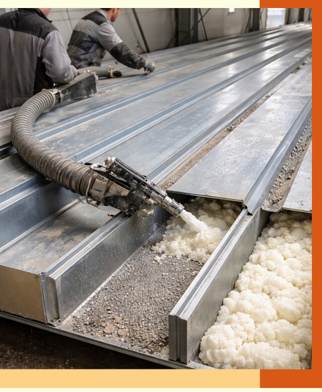 Заполнение пустот кровельных панелей в Геленджике от 7484 руб. под ключ | ТепломастерГлн