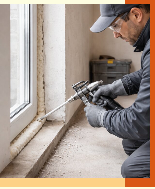 Герметизация стыков ППУ в Геленджике от 1715 руб. за м2 — утепление примыканий под ключ | ТепломастерГлн