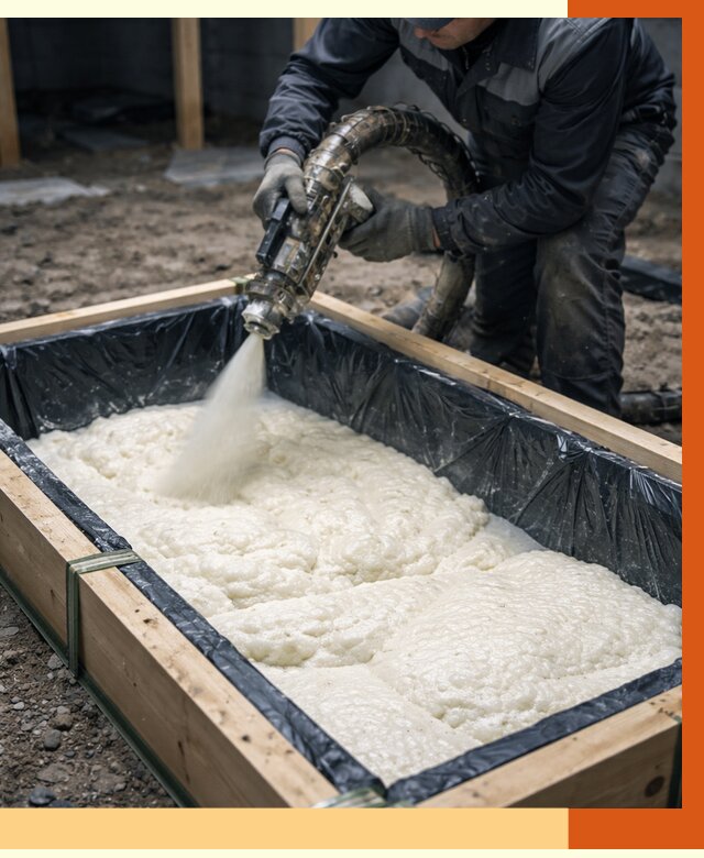 Заливка ППУ в формы в Геленджике от 2599 руб. — утепление форм под ключ | ТепломастерГлн